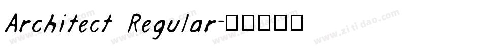 Architect Regular字体转换